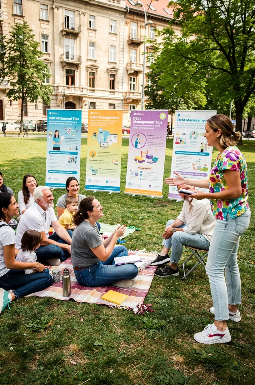 Fiatal család tervez költségvetést laptop előtt, pénzügyi tudatosságot erősítve.